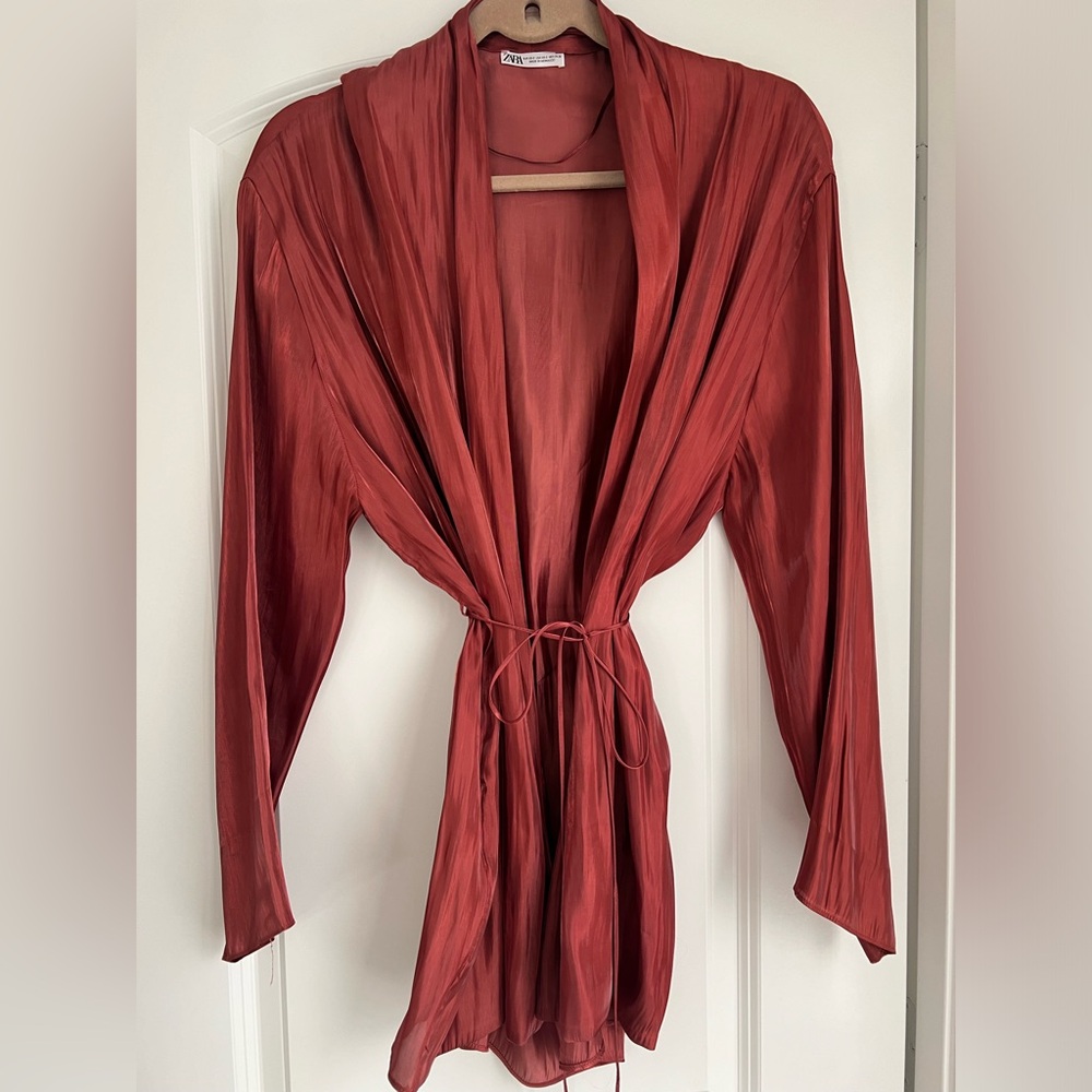 Red Silky Top